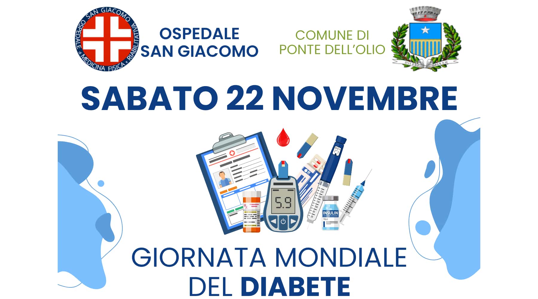 Clicca per accedere all'articolo Ospedale San Giacomo - Giornata Mondiale del Diabete